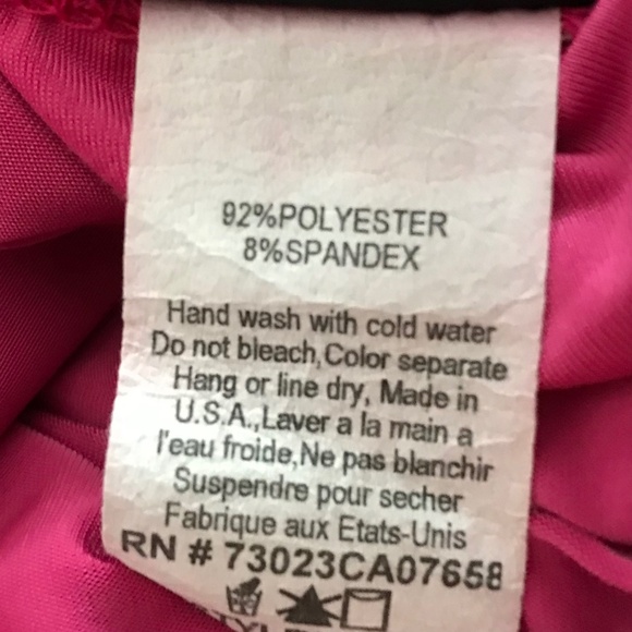 Rare Y2K Seduction Ruched Spaghetti Strap Top S Fit Ruffle Hem Magenta Pink - Picture 13 of 14